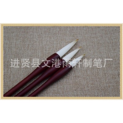 君临毛笔 大中小狼羊兼毫毛笔套装 书法培训班用笔图4