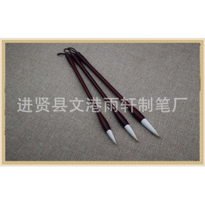 君临毛笔 大中小狼羊兼毫毛笔套装 书法培训班用笔图5